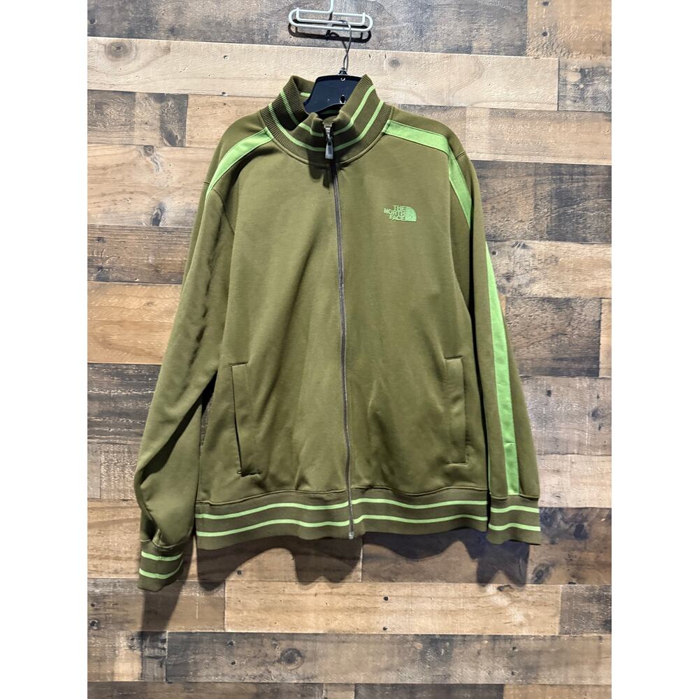 The North Face- Track Jacket- Brown/Green- Women Size LG